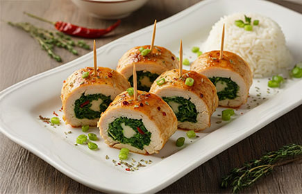 Ispanaklı Tavuk Sarma