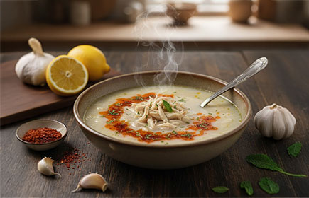 Tavuklu Paça Çorbası